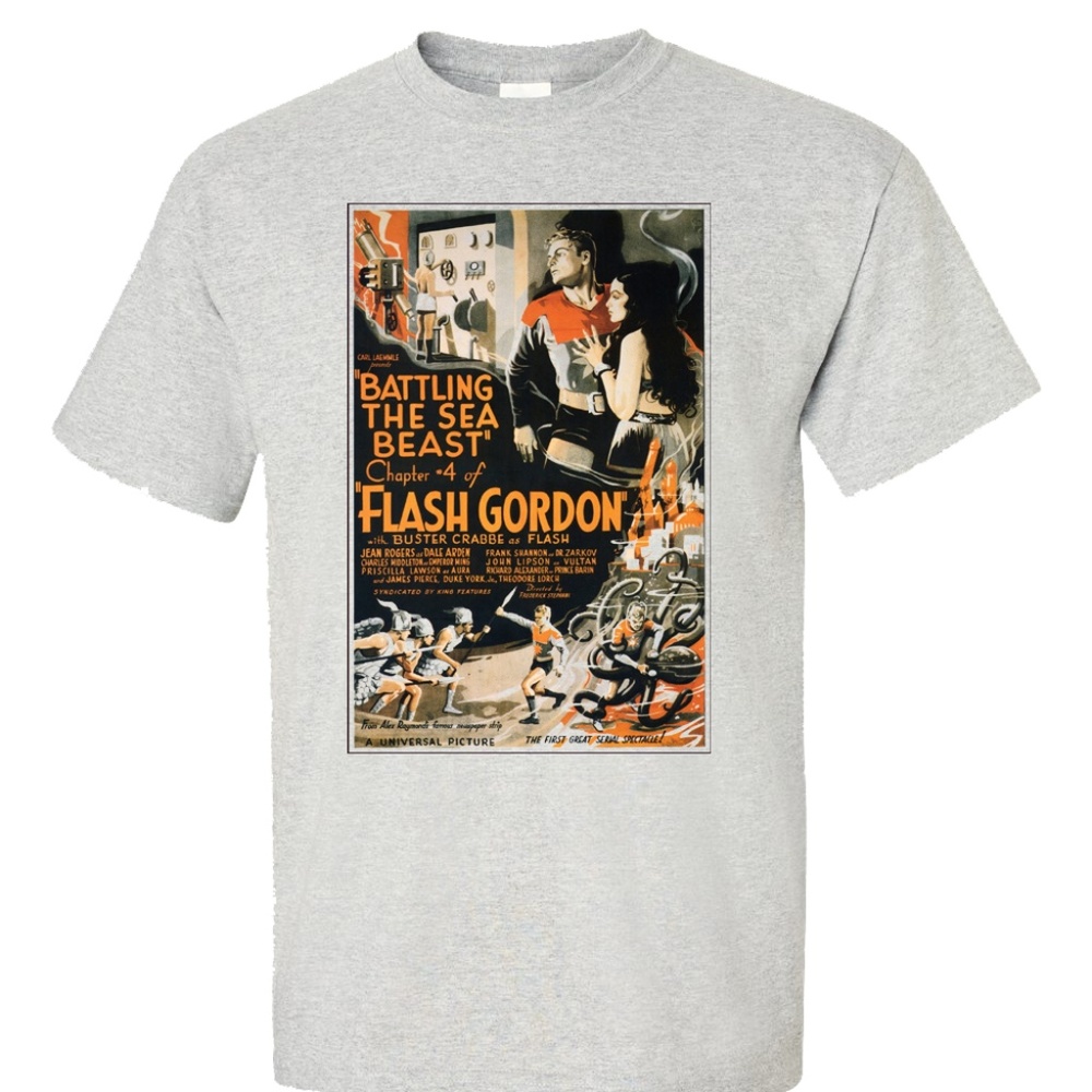 Flash Gordon (Battling the Sea Beast) T-Shirt